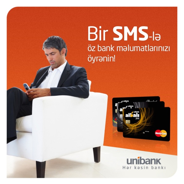 BİR SMS-lə BANK CİBİNİZDƏ