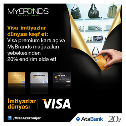 “AtaBank”  ASC  «Visa imtiyazlar dünyasını kəşf et!»  kampaniyasına start verdi.