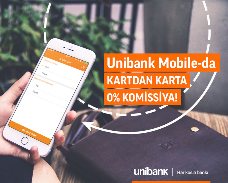 Unibank Mobile-ın  0%  komissiya kampaniyası davam edir