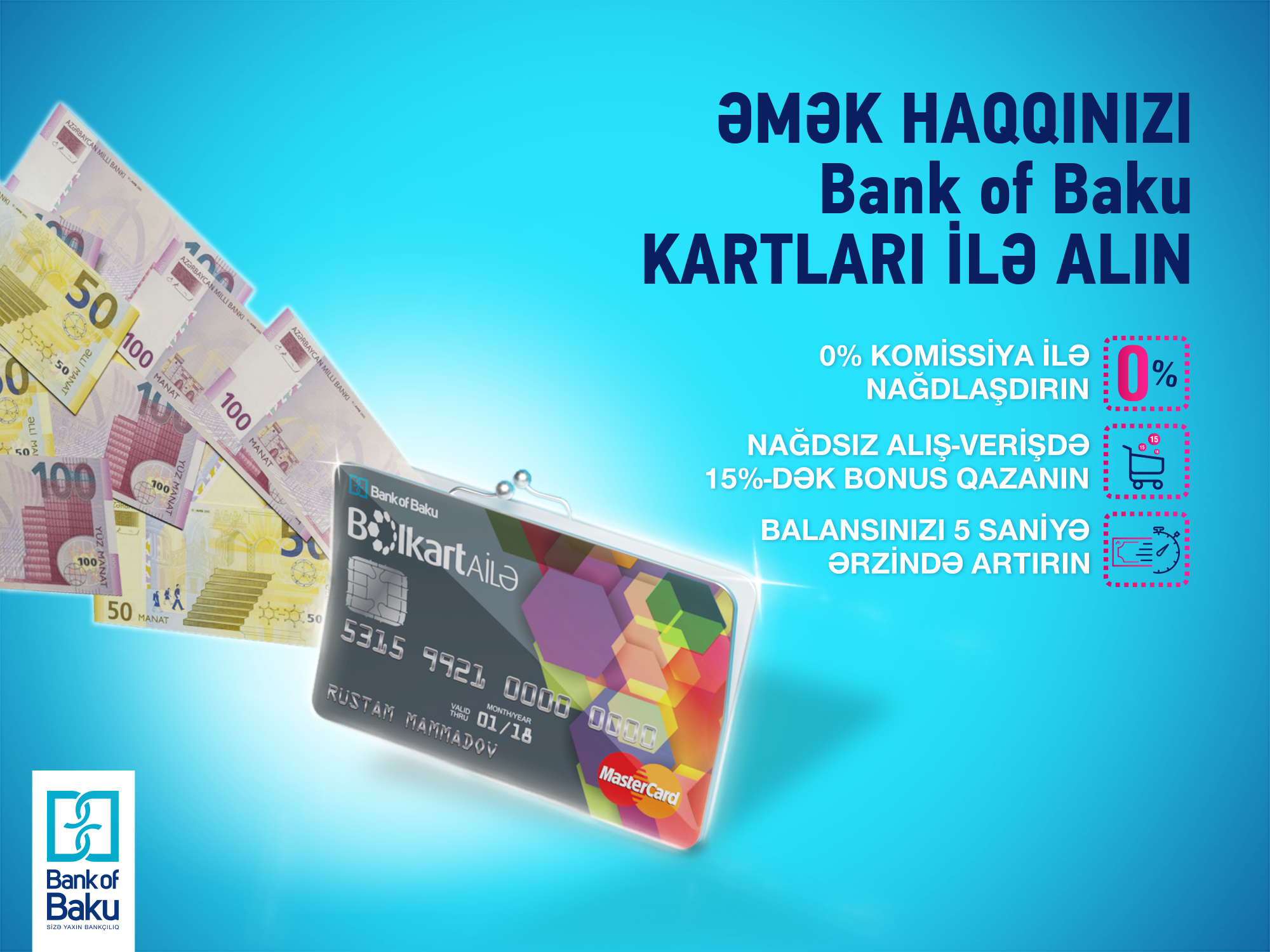 Bank of Baku korporativ müştərilərinə yeni əmək haqqı kartlarını təklif