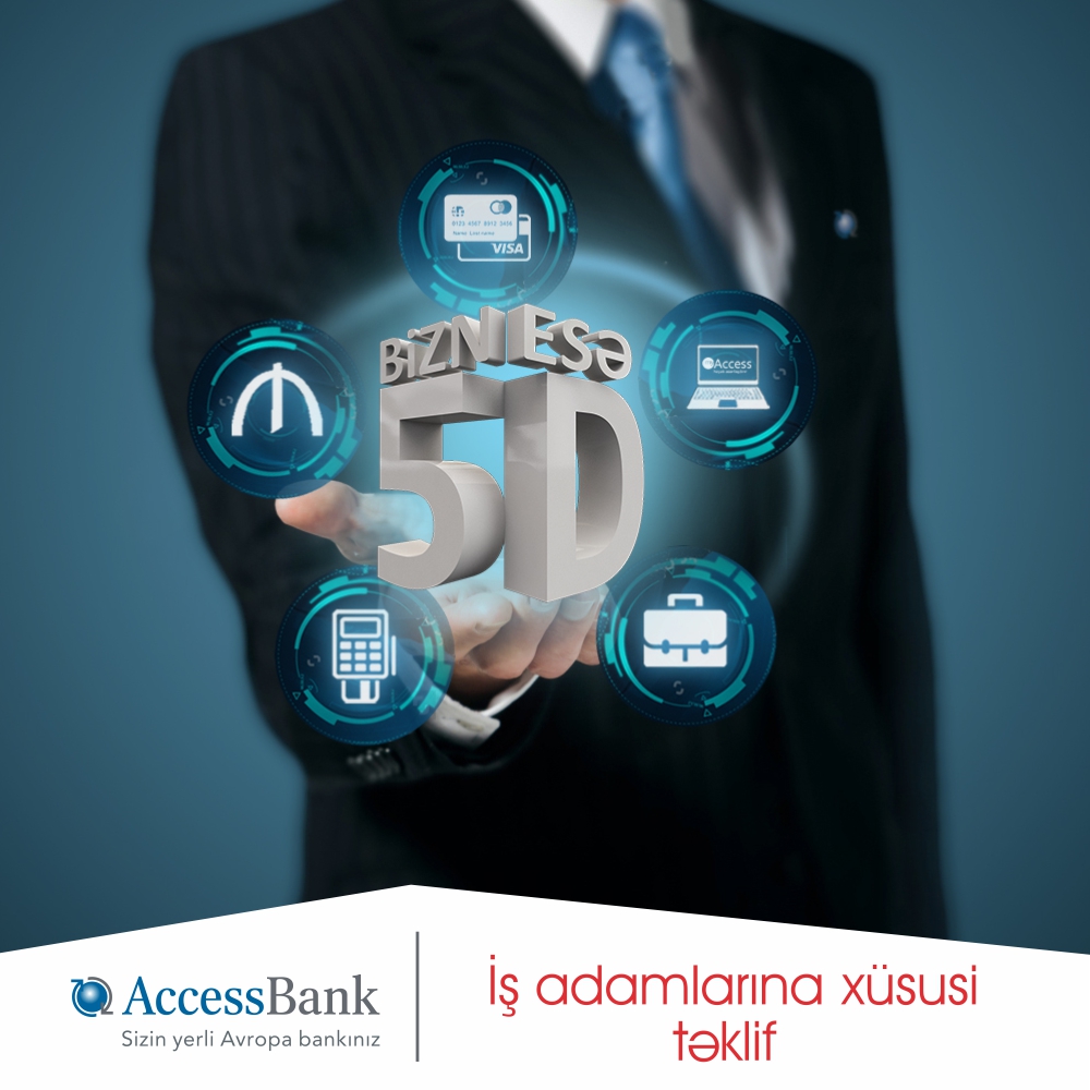 AccessBank nağdsız hesablaşmaları asanlaşdıran “Biznesə 5D” yaratdı!