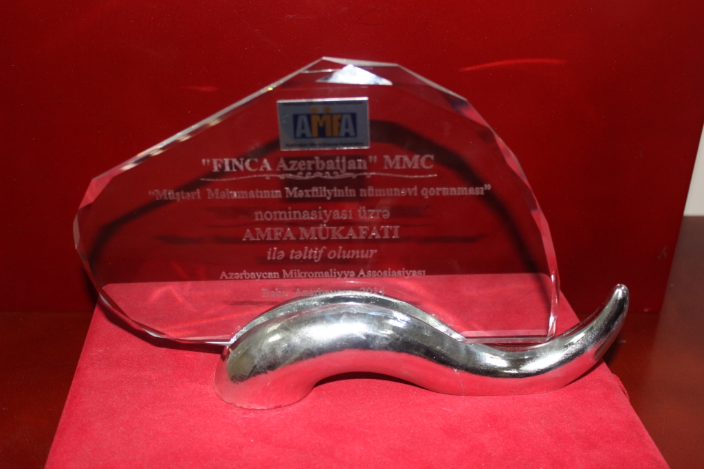 “FINCA Azerbaijan” Удостоена Награды “Образцовая Защита Конфиденциальности Информации О Клиенте” 