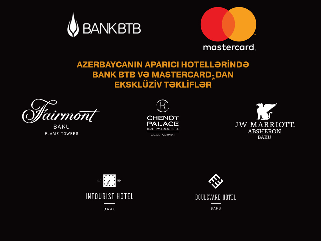 Bank BTB MasterCard sahiblərinə yeni üstünlüklər qazandırmağa davam edir!