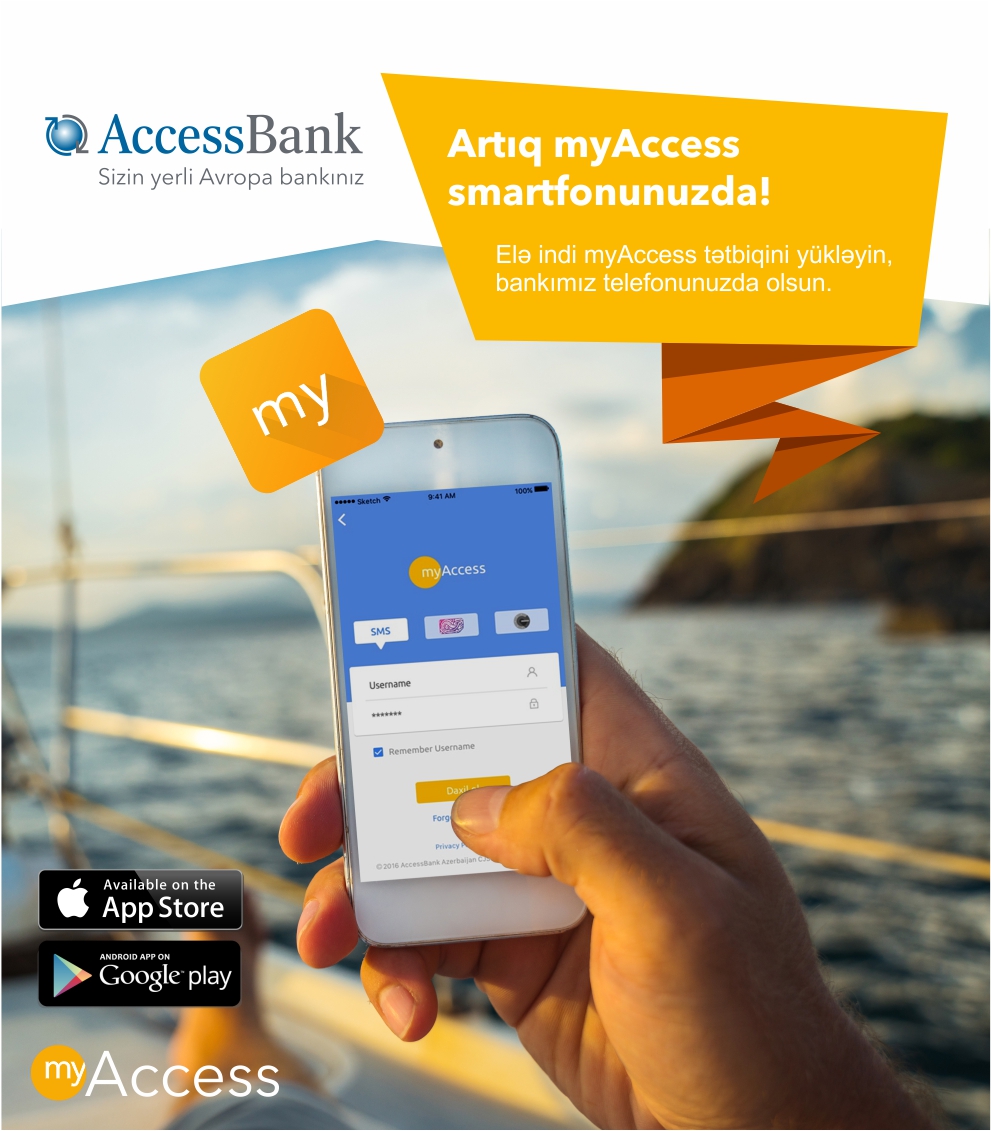 AccessBank myAccess mobil bankinq tətbiqini istifadəyə verdi