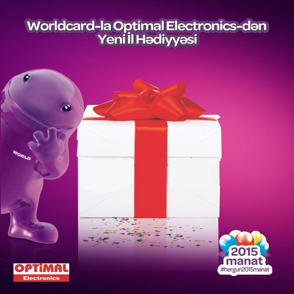 Yalnız Worldcard sahibləri üçün Optimal Electronics-dən dəyərli hədiyyələr!