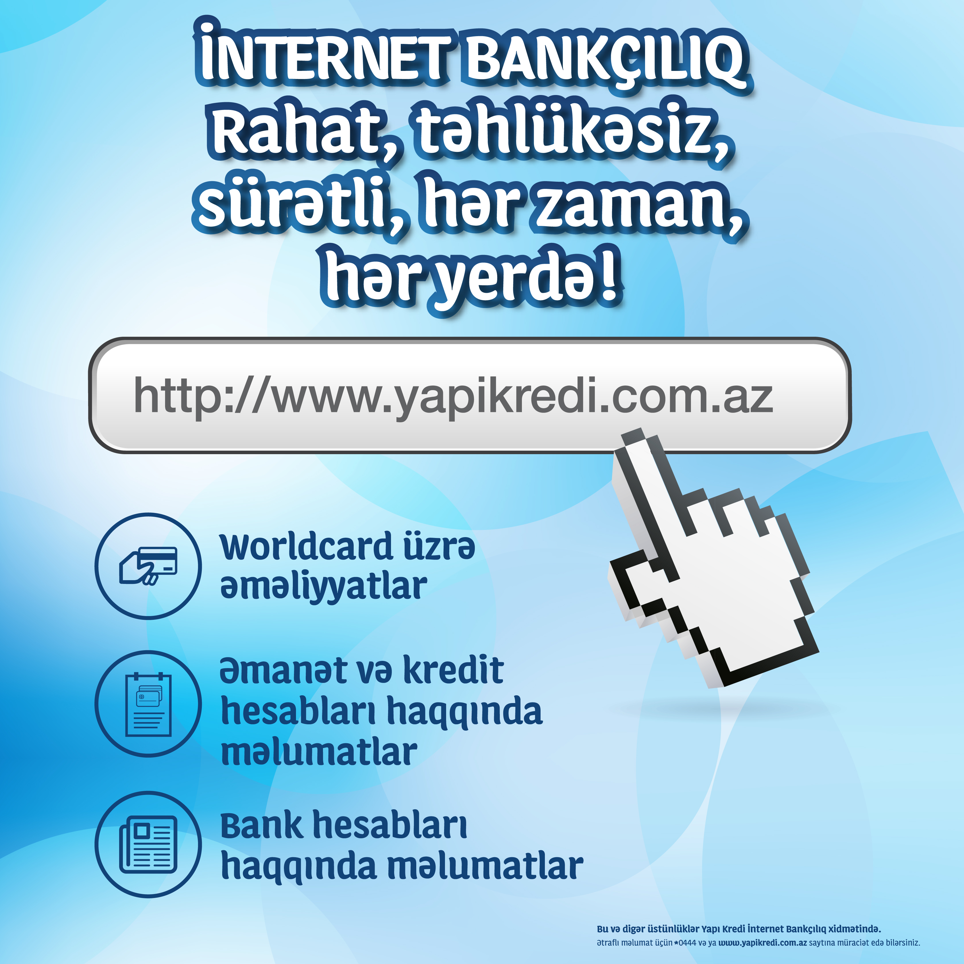 Yeni İnternet Bankçılıq xidməti