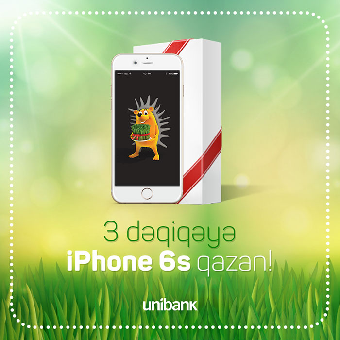 3 dəqiqəyə İPhone 6s qazan!