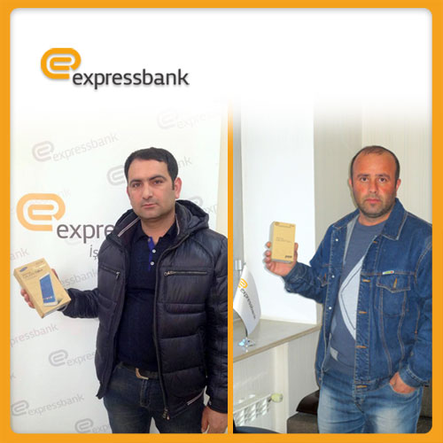 Expressbank müştərilərini mükafatlandırıb
