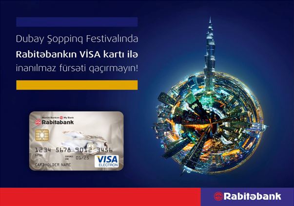 Rabitəbank ASC – VİSA kart istifadəçilərinə inanılmaz endirim yağışı təklif edir!