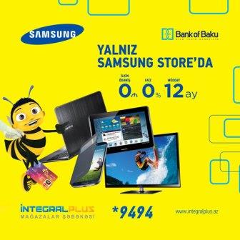 Bolkart və İnteqralPlus-dan kampaniya: Samsung malları 12 aya əlavə xərcsiz!