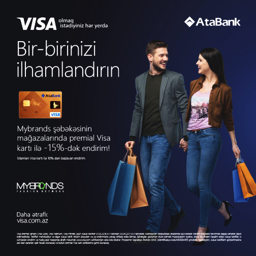 “AtaBank” Premium Visa kartlarını istifadə edərək endrimlərə sahib olun!