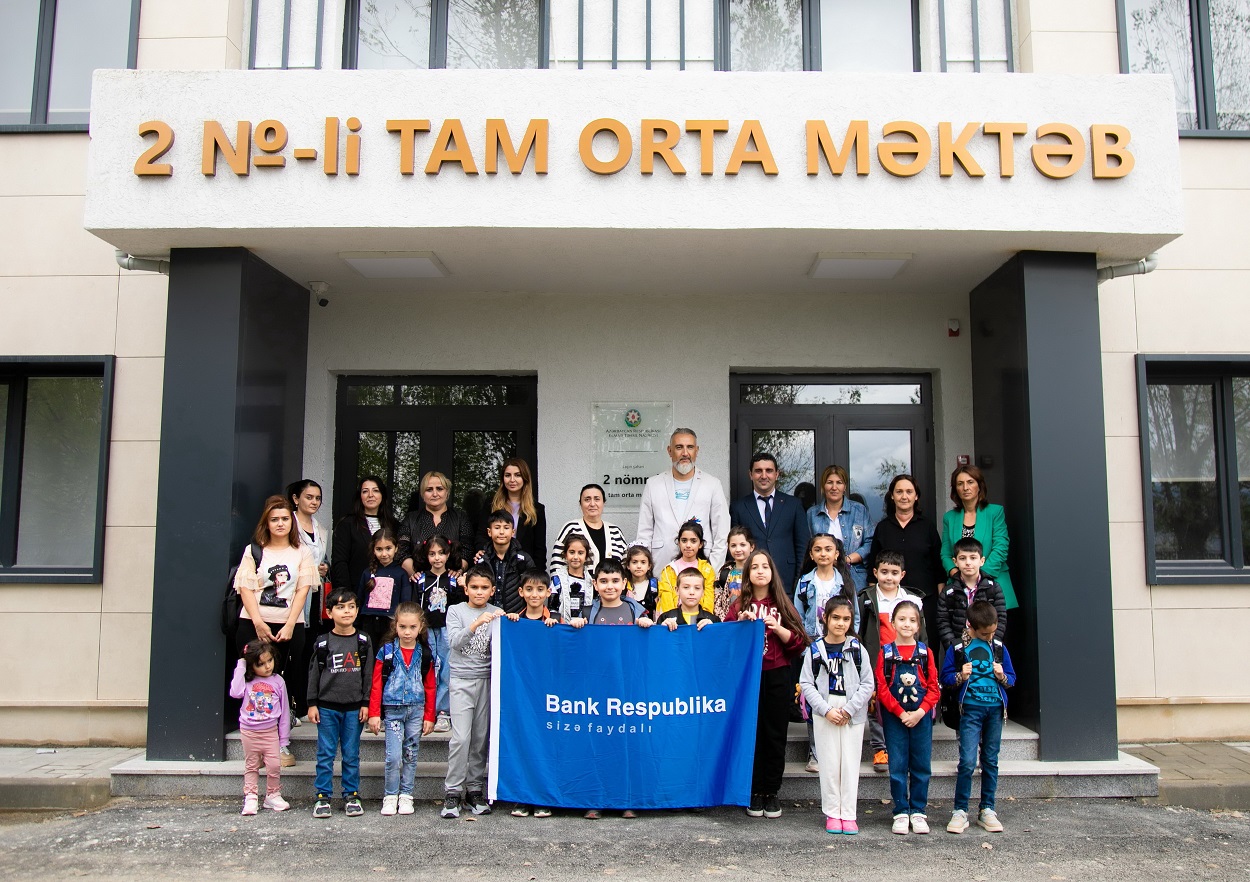 Банк Республика порадовал детей, которые впервые пойдут в школу в Лачине