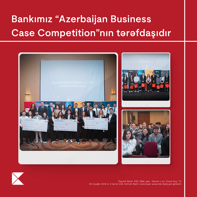 Kapital Bank-ın tərəfdaşlığı ilə keçirilən Azərbaycan Biznes Keys yarışmasının qalibləri bəlli oldu