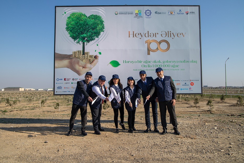 ТуранБанк принял участие в акции по посадке , организованной в связи со 100-летием со дня рождения Общенационального Лидера Гейдара Алиева