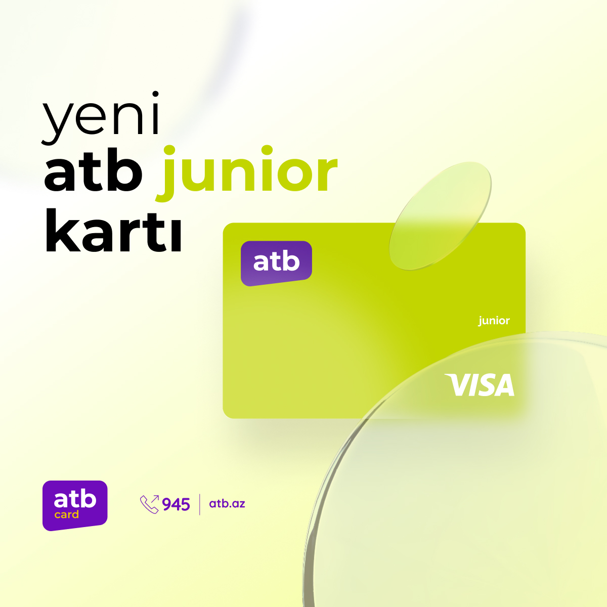 Azer Turk Bank представляет карту для детей atb Junior