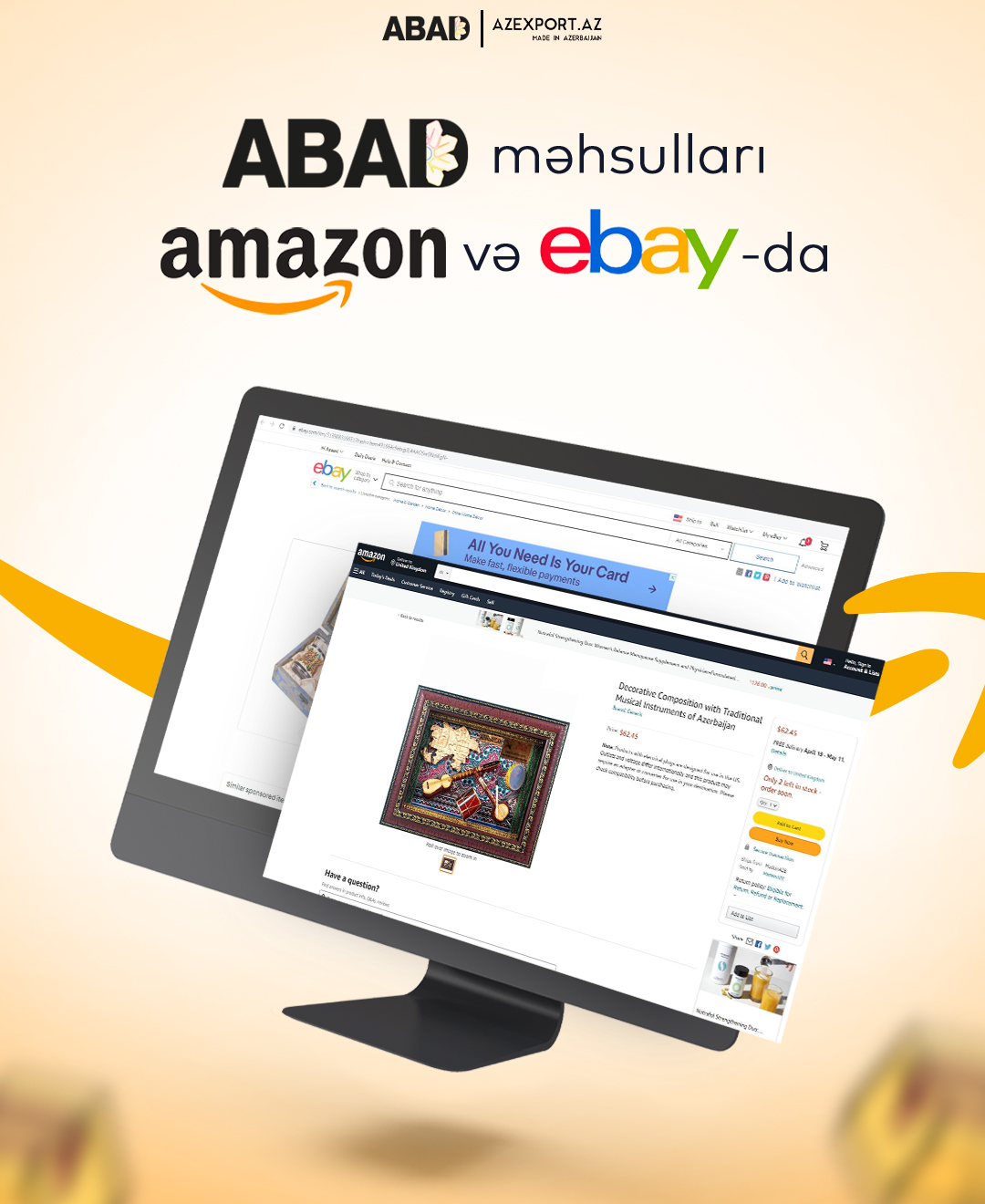 Azərbaycan məhsulları “Amazon” və “eBay” platformalarında beynəlxalq alıcılara təqdim olunub