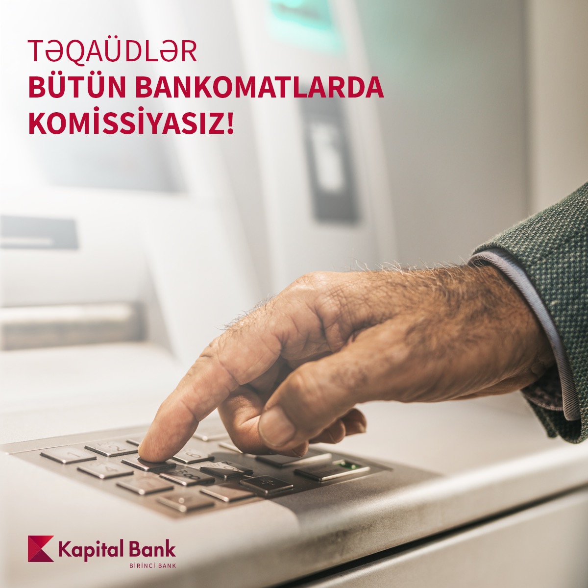 Pensiyaları istənilən bankomatdan komissiyasız nağdlaşdırmaq olar