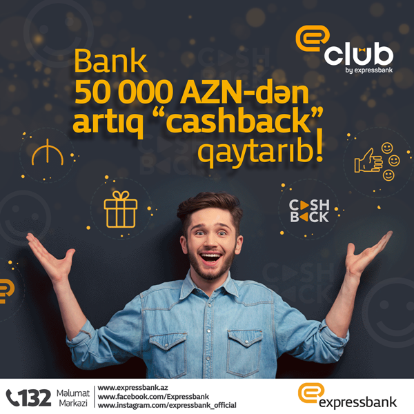 Bank 50 000 AZN-dən artıq “cashback” qaytarıb