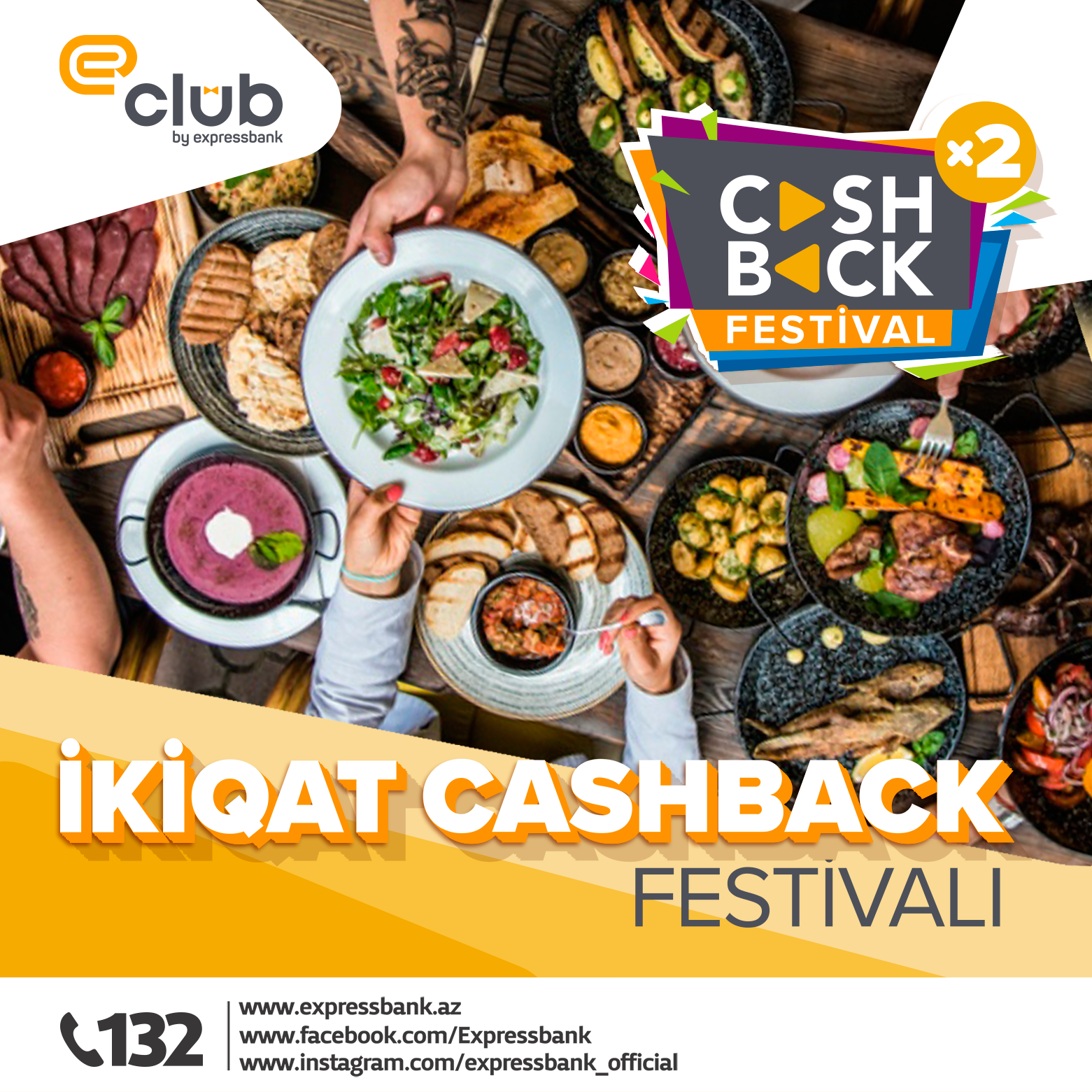 “İkiqat Cashback” festivalı kafe və restoranlarda!