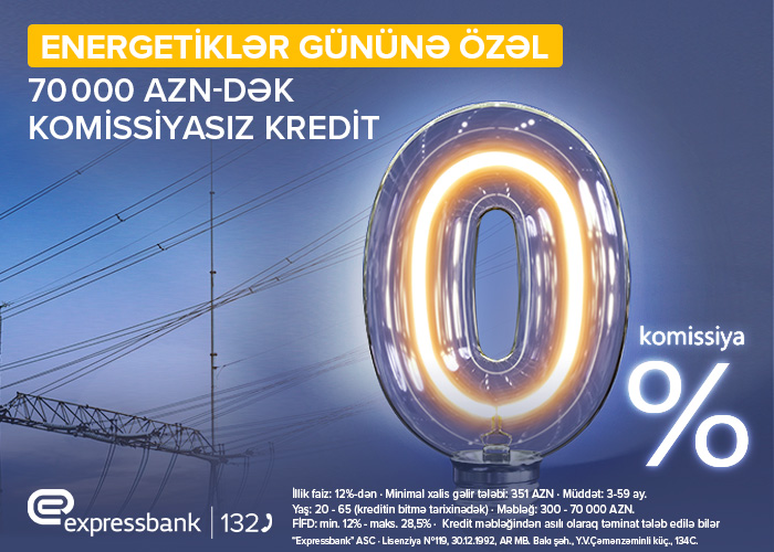 Energetiklərə özəl 70 000 manatadək kredit