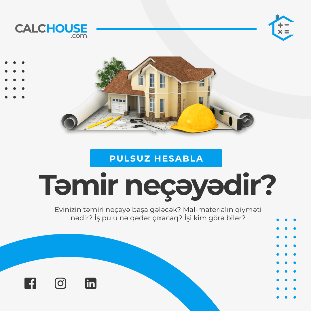 CalcHouse.com – Evinizin Onlayn Təmir Kalkulyatoru