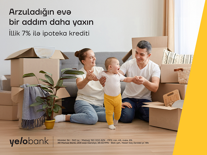Yelo Bank-ın sərfəli ipoteka kreditini qaçırma!