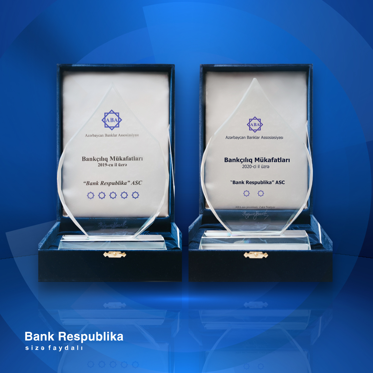 Bank Respublika 2019 – 2020-ci illərdə keçirdiyi layihələr üzrə “Ən fəal bank” mükafatını qazandı!