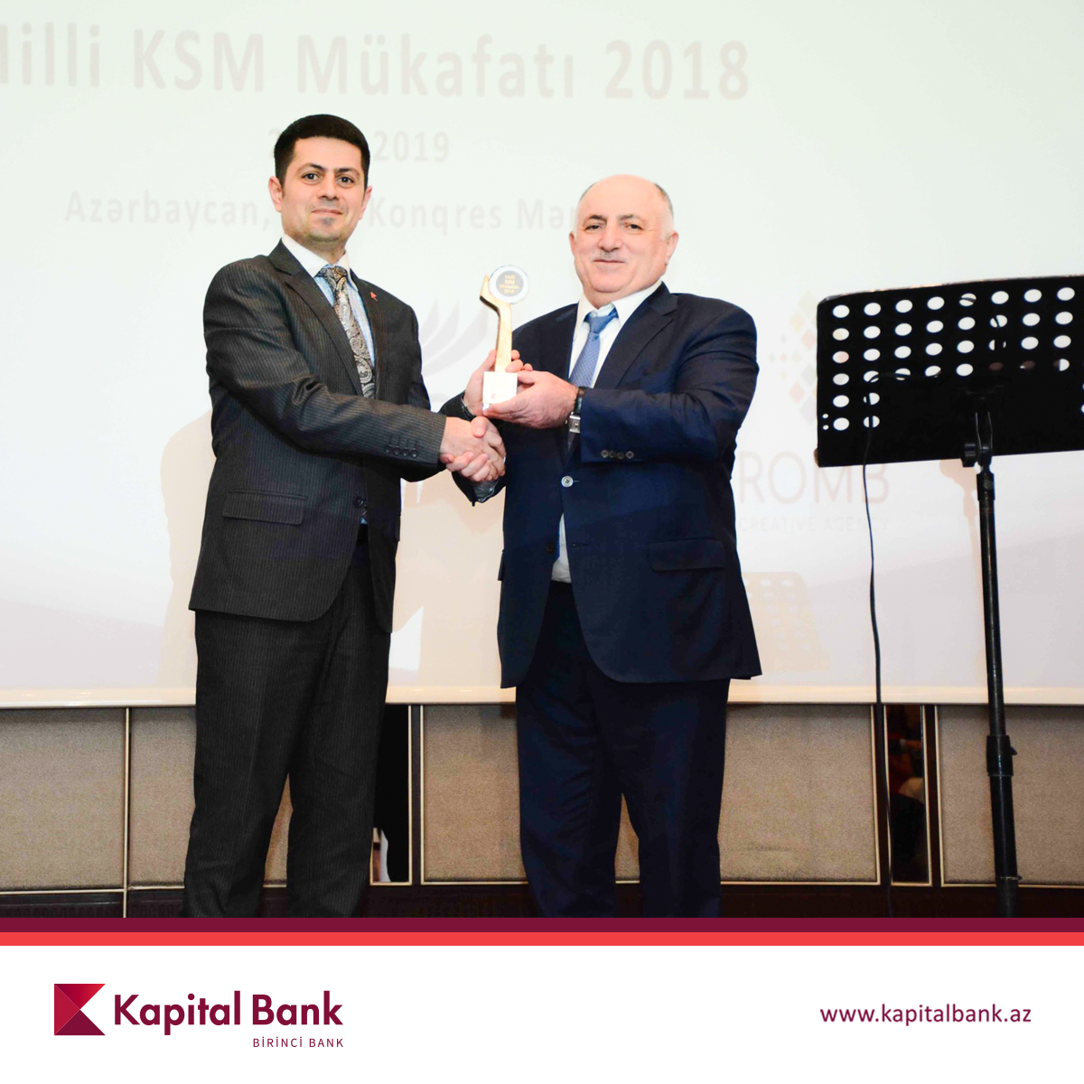 Kapital Bank Milli KSM mükafatına layiq görülüb