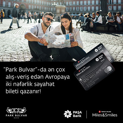 PASHA Bank Miles&Smiles kart sahibləri Park Bulvarda hədiyyələr qazanır!