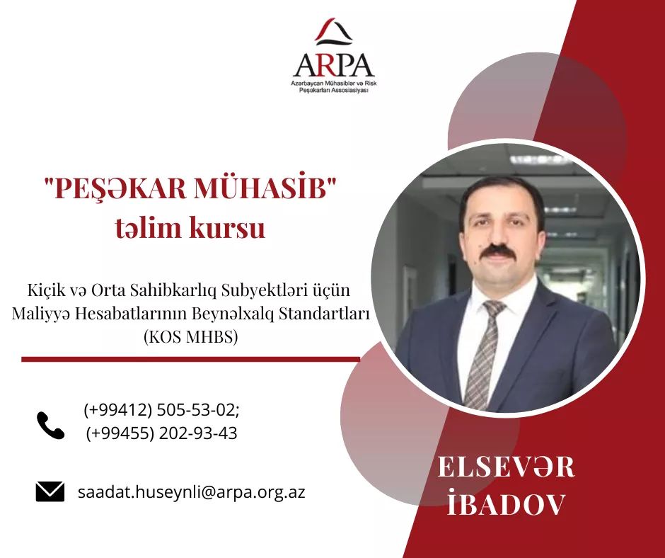“Peşəkar Mühasib təlim kursuna” qeydiyyat davam edir!