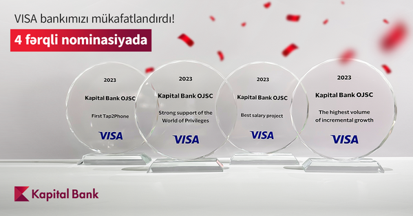 Kapital Bank получил 4 награды от Visa