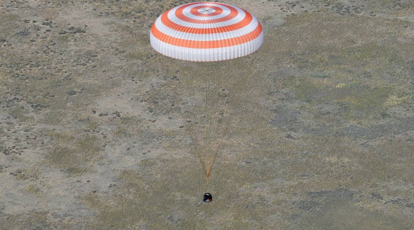 Soyuz MS-11 kosmik gəmisi Qazaxıstan ərazisində Yerə enib