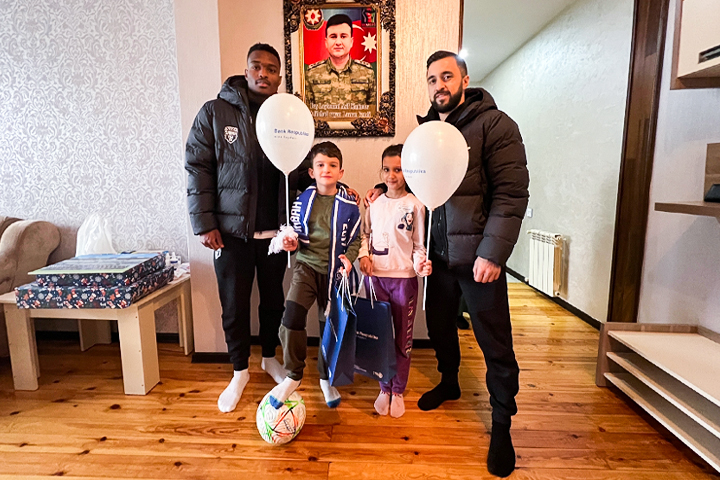 Банк Республика и ФК «Сабах» в преддверии Нового года порадовали детей шехидов