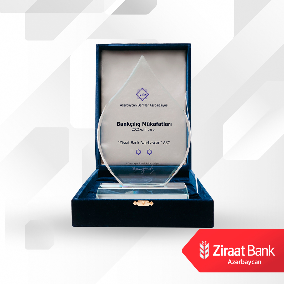 Ziraat Bank Azərbaycan ABA tərəfindən iki nominasiya üzrə mükafatlandırılıb!