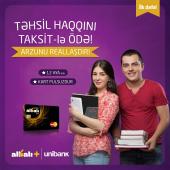 Unikal imkan: təhsil haqqınızı hissə-hissə ödəyin